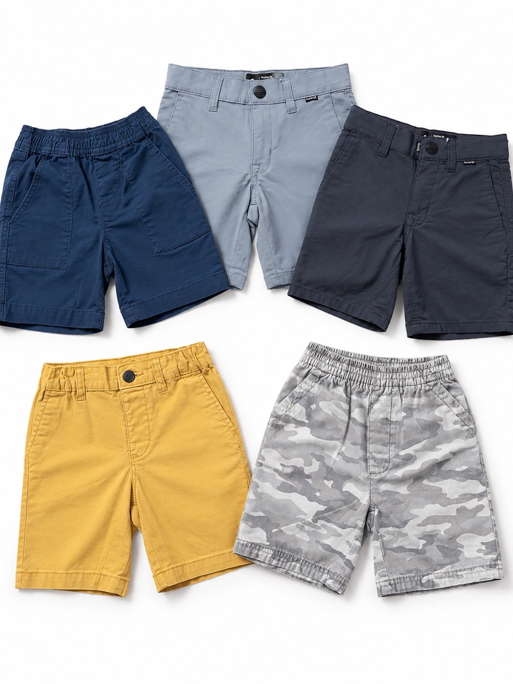 Bundle of boys Hurley shorts size 4/5